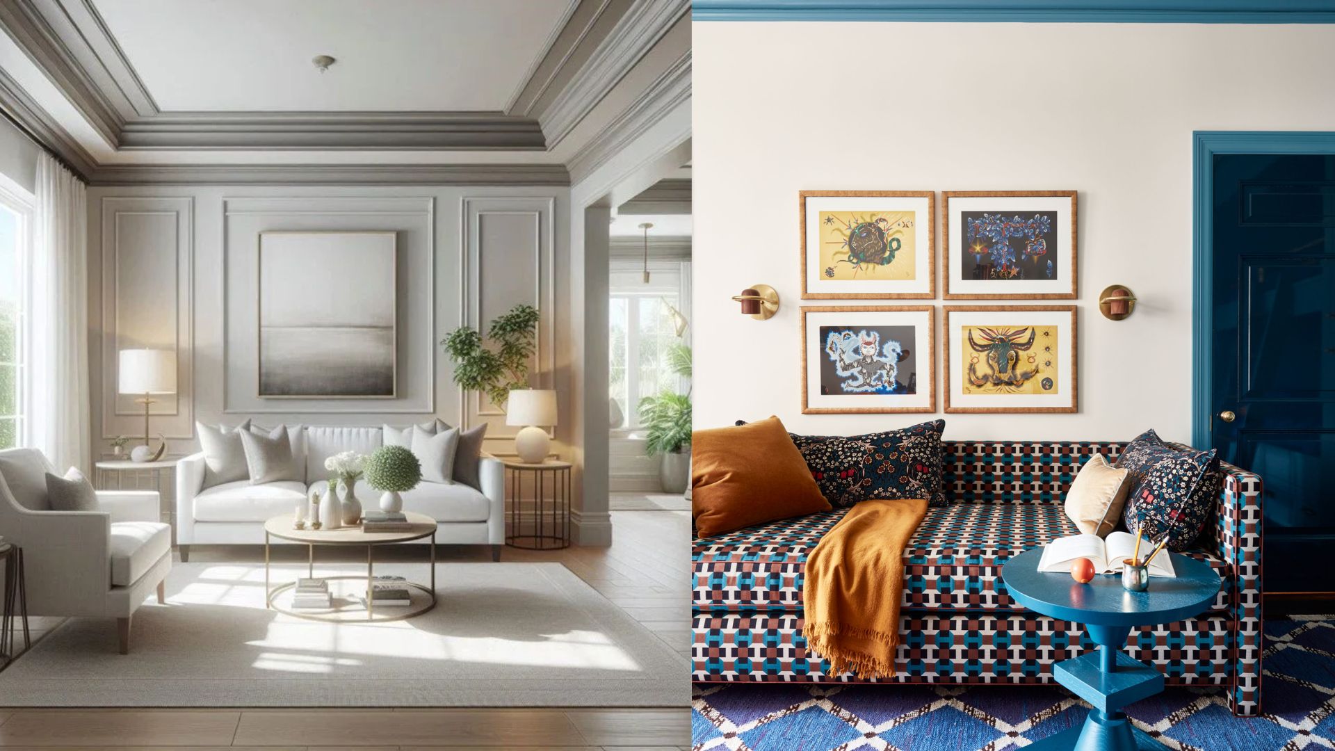 15 Best White Walls Colored Trim Combinations for Interiors - HouseTexture
