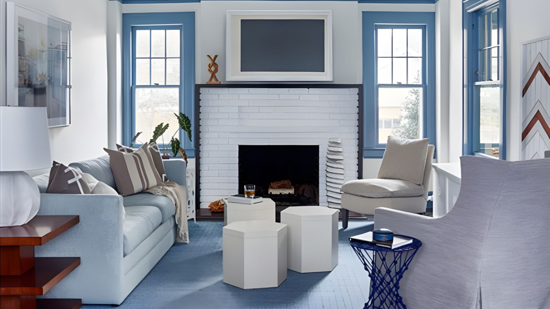 15 Best White Walls Colored Trim Combinations for Interiors - HouseTexture