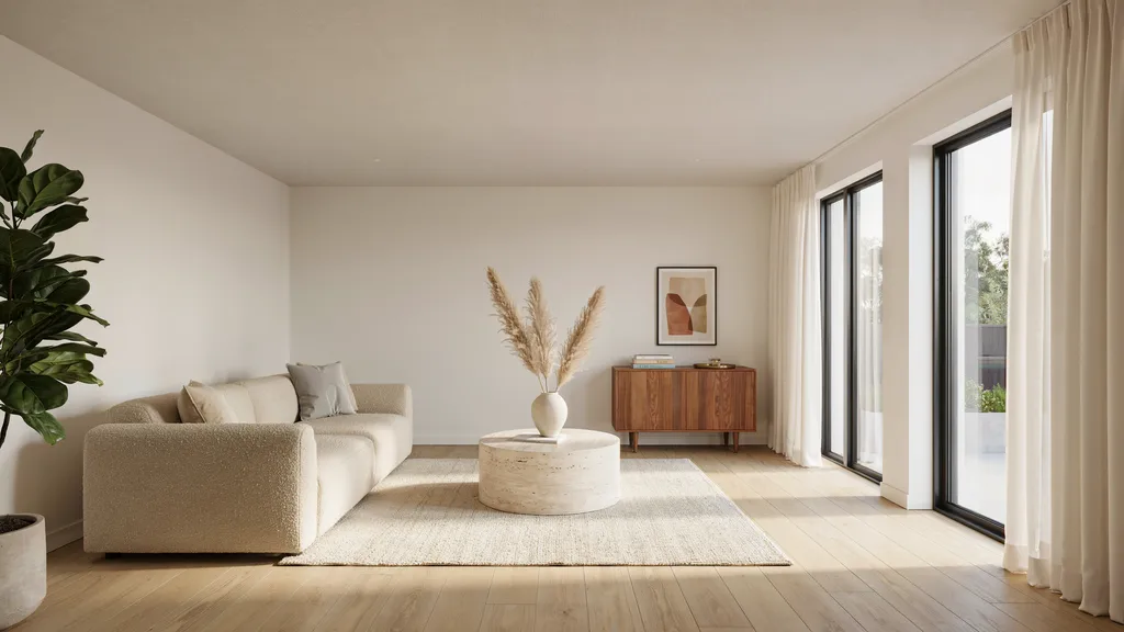 smooth ceiling with light texture showing minimal surface variation in a clean modern interior.