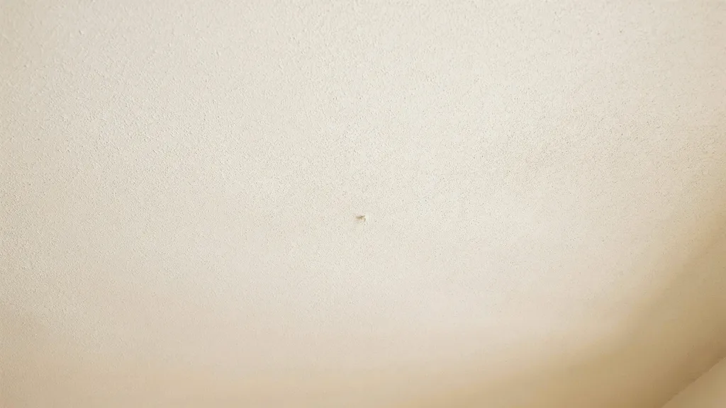 ceiling with orange peel texture showing small uniform bumps creating clean subtle surface finish under indoor lighting.