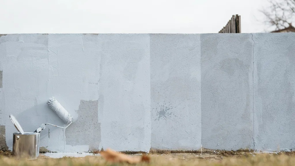 exterior painted surfaces at different drying stages showing progression from fresh coat to fully cured durable finish over time.
