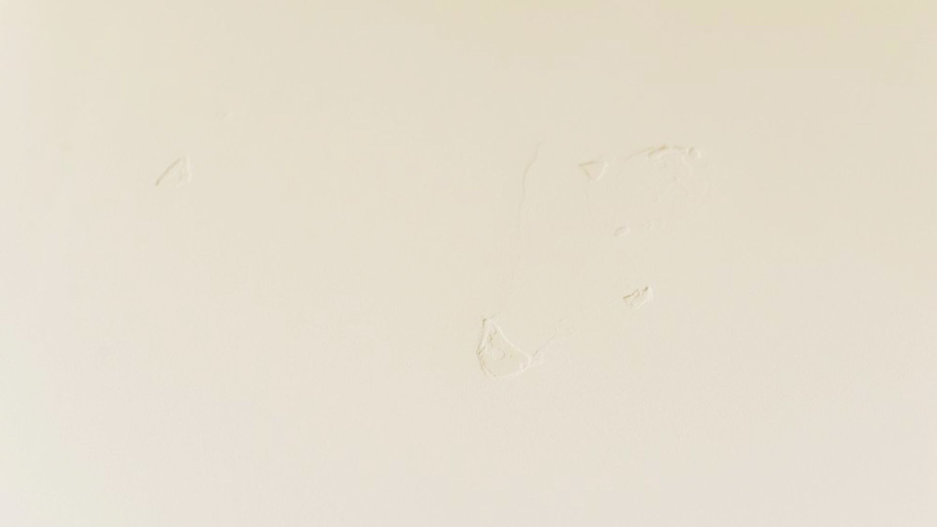 Smooth drywall finish in off-white with barely visible imperfections.