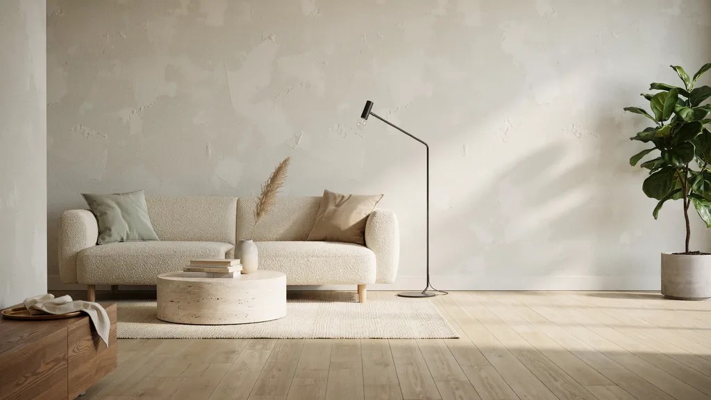 knockdown wall texture with flattened peaks and layered surface creating modern depth.