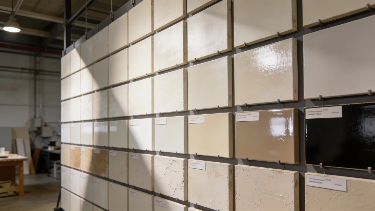 Painted panels showing coverage, durability, and finish quality comparisons.