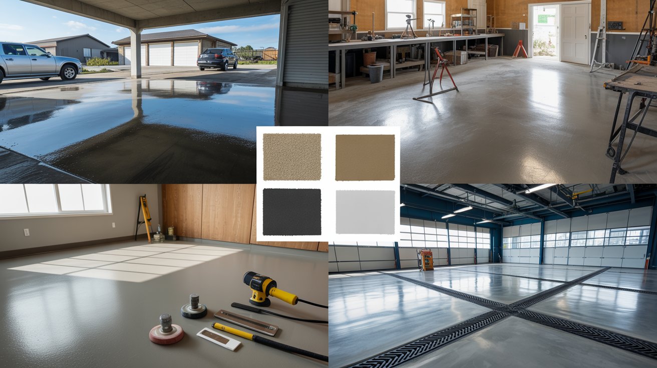 Epoxy paint suitability compared across garages, workshops, utility areas, and demanding commercial floors.